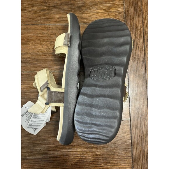 Hey Dude Carson Sandals Mens Size 15 Sport Mode Tan Brown Comfort Pool NEW - Picture 3 of 4